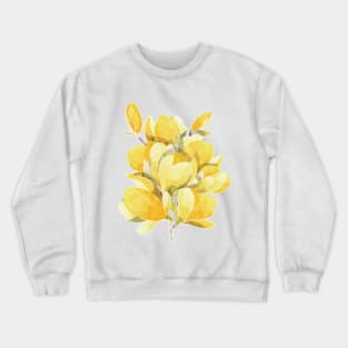 Yellow Magnolia Spring Bloom Crewneck Sweatshirt